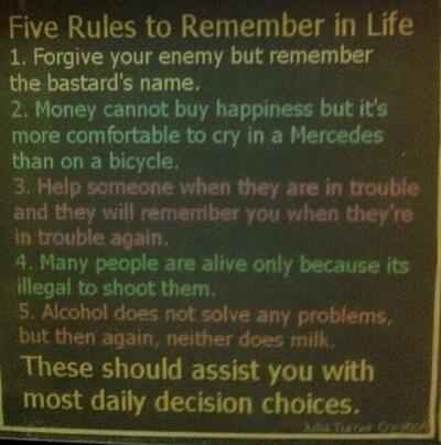 thoughts_'s tweet image. 5 rules to remember..