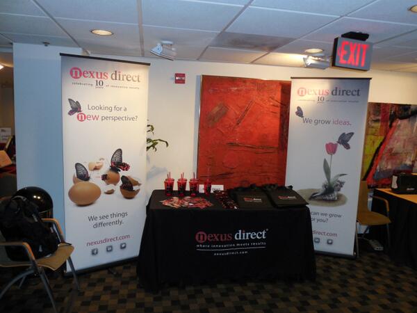 NexusDirect's tweet photo. All set up and ready for the 12th Annual Association Fundraising Group Conference! @AFG_HQ #AFG14 http://t.co/5C2BtA7aMh