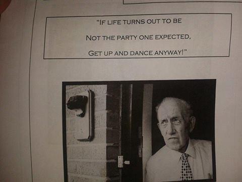 Macmusicalmile's tweet photo. "If life turns out to be not the party one expected,  get up and dance anyway" #positive #macmilliancancersupport http://t.co/1ZdtXBGJ9T