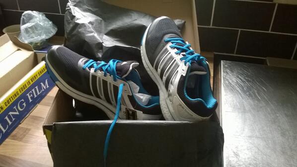mymarathon2014's tweet photo. Thankyou @adidasUK for sending me a new pair of Glide Boost 6 trainers, gonna try them out tomorrow1 http://t.co/JPegzdN7jq