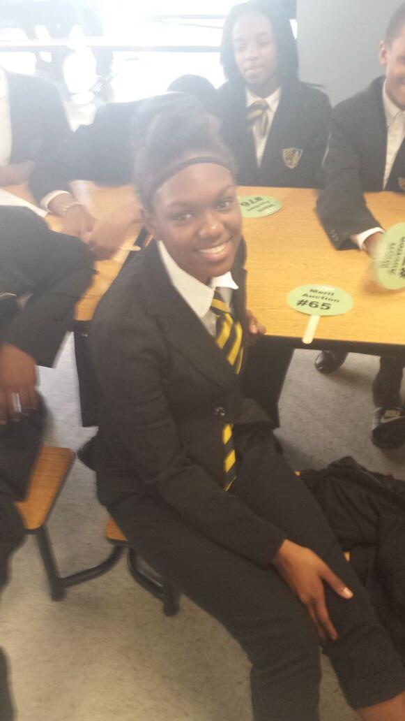 APrepSocStudies's tweet image. She won the Principal of the Day experience.... watch out Mr. Hairston! @AkronPrepLions is developing future leaders