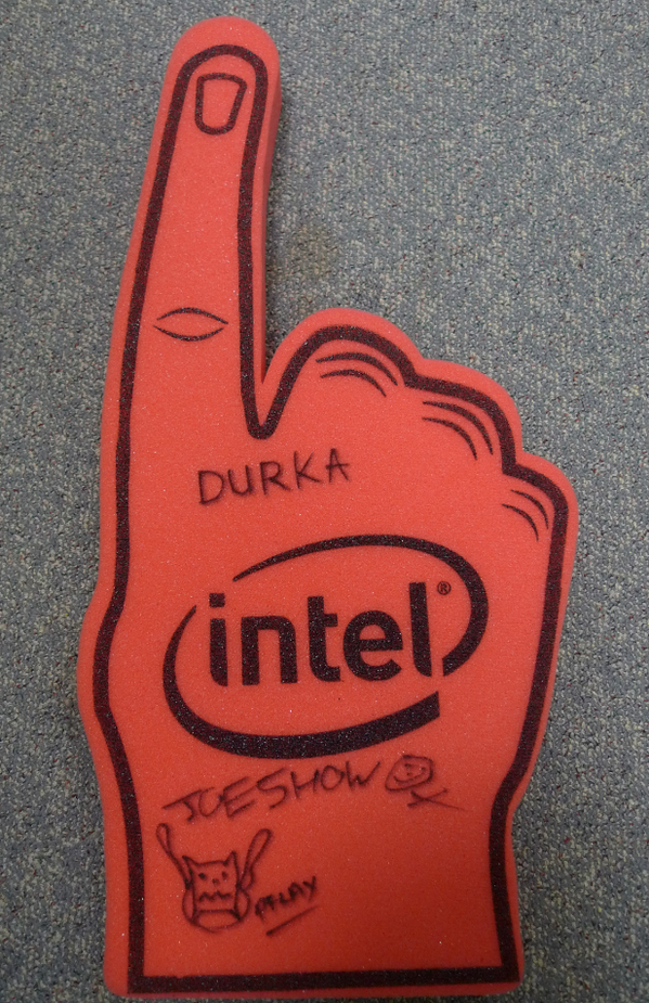 ASUS_ROGUK's tweet photo. RT to WIN a signed ROG foam hand by our DOTA2 tournament casters @PyrionFlax @JoeShowUK and @durkadota! http://t.co/OOUjAIvHUw