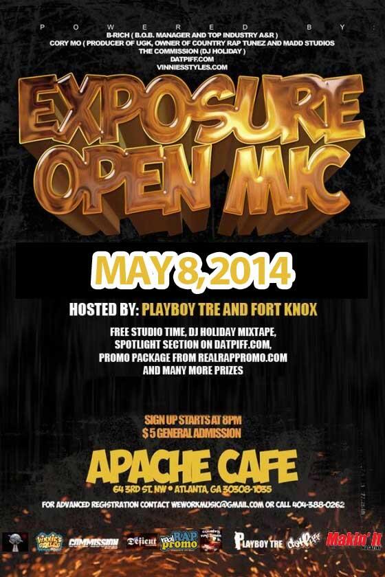 makinitmag's tweet image. Don't Miss @ExposureOpenMic 2NITE @ #ApacheCafe. A&amp;amp;R Reps from @Tip's Grand Hustle &amp;amp; More will be in the building! &amp;gt;
