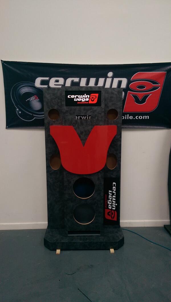 G7Direct's tweet image. Our New Cerwin Vega Dealer stands which are built in house by us and ready to be shipped to our partners!