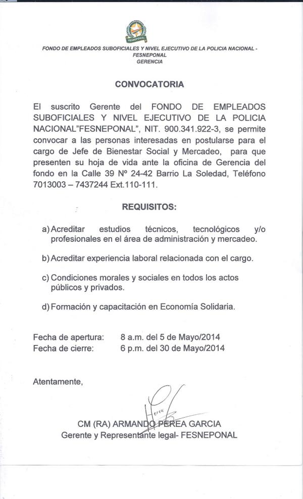FESNEPONAL's tweet photo. Convocatoria http://t.co/6475WIcQc0
