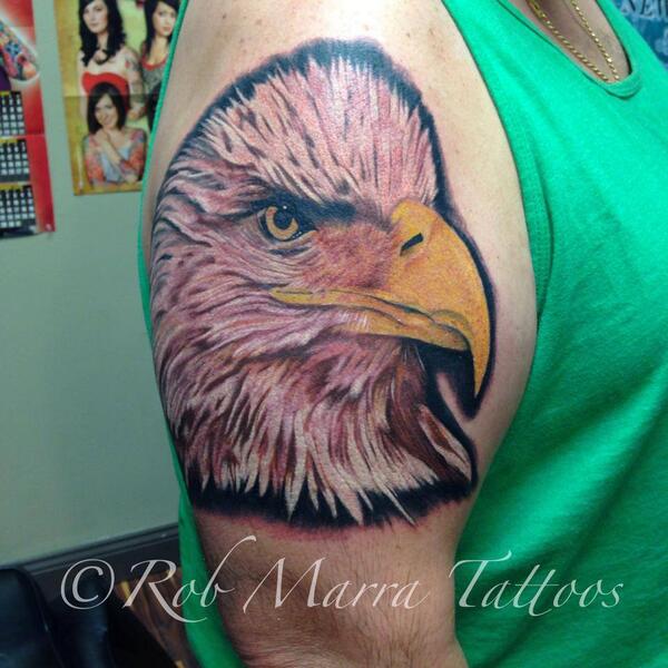 NewAddictionRI's tweet photo. Color portrait of an eagle done by @RobMarra86. Don't miss out book an appointment today! http://t.co/ulXmHPYemW