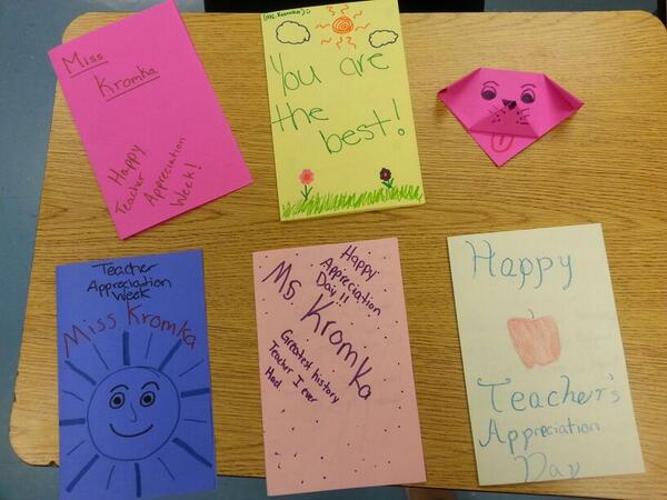 Today has been the happiest day of my school year :)  thank you!!!!!