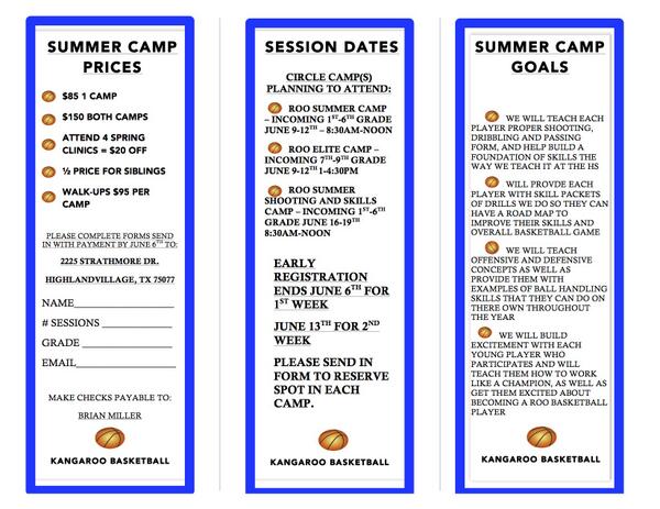 RooBasketball's tweet photo. Check out our Boy's Summer Camp Flyer and reserve your spot today. http://t.co/T0Pc61gYQd