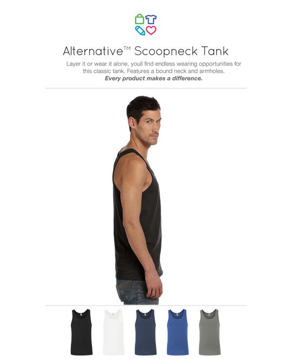PersonifyPro's tweet image. Perfect fitting / feeling men's @AlternativeApp tank top. personifypro.com/blog/?p=342 #customapparel #branding #style #b2b