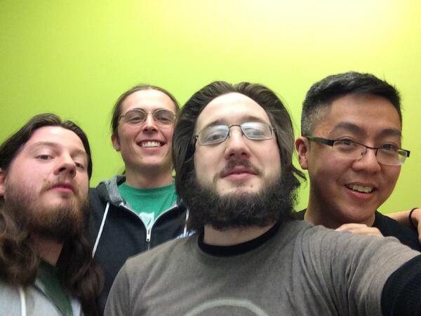 OfficeHoursAM's tweet photo. #selfie with @LeePNgo, @ryAn_Hdot, @PatKelle, and @pcperini for our latest episode http://t.co/bqbe7pMfrN http://t.co/greBamgCiT