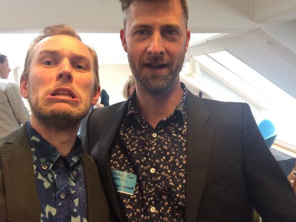 rasmushaukrogh's tweet photo. JA - vi havde selvfølgelig farvekoordineret inden #tcdk http://t.co/R1y7fTNk7F