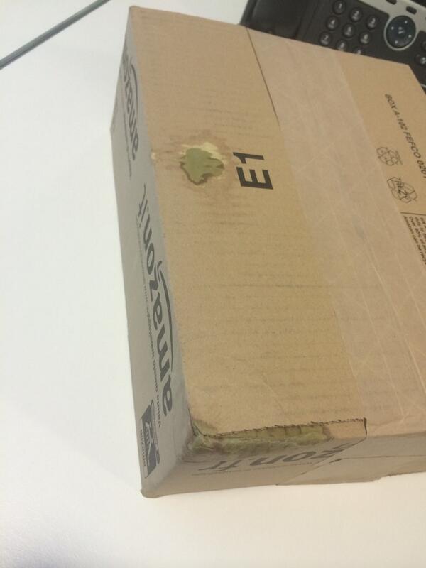 <a href="/AmazonUK/">Amazon.co.uk</a> Not impressed that bleach has leaked from a package onto my clothing #deliveryfail #amazon