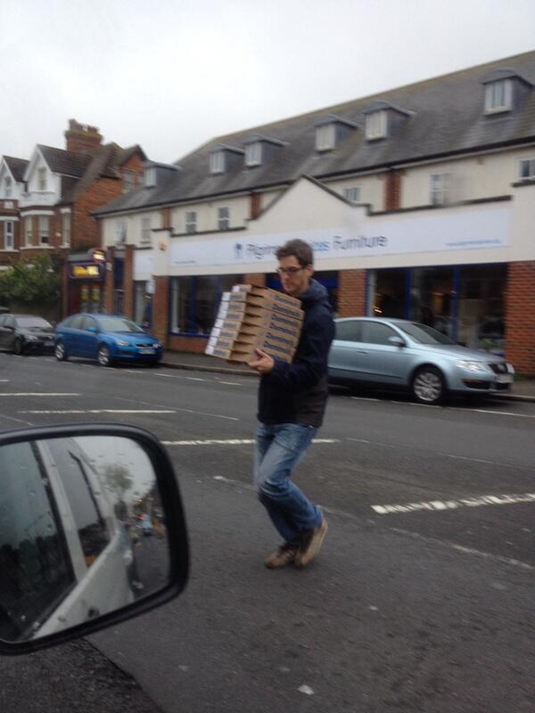 wesleyburden's tweet image. We got pizza! #codeHarbour