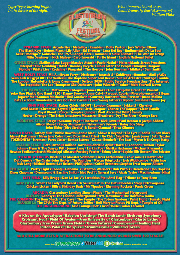 We're very pleased to reveal our full 2014 line-up poster…