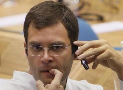 DelhiTweeter's tweet image. RaGa shaping his nails to torn the #LSelection result copy.   #ModiSpeaksToArnab