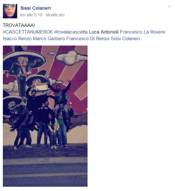 Maltattack's tweet photo. trovata anche la cascetta n°6 http://t.co/vuP3BhX8X0
