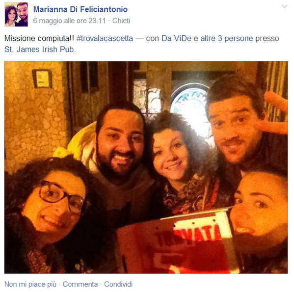 Maltattack's tweet photo. trovata anche la cascetta n°5 http://t.co/SHd3jz3Tid