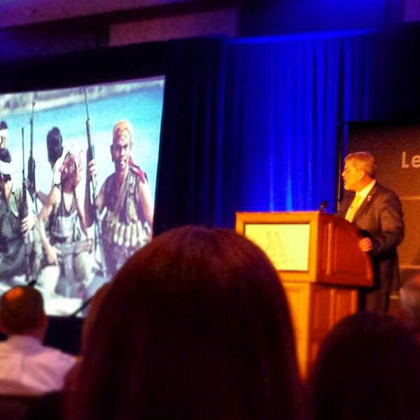 JLJMCHR's tweet photo. Listening to #captainphillips speak at the #AAIM Leadership conference. Pretty awesome @AAIM_Employers http://t.co/f1GWxxkkZM