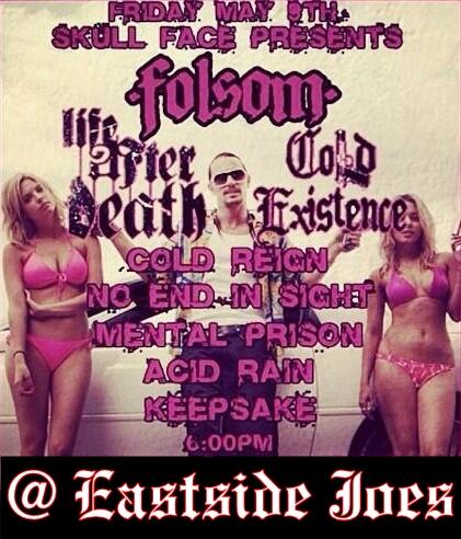 FolsomLV's tweet photo. The show tomorrow is at Eastside Joes now. Hope to see you all there! #hammerlane http://t.co/IbeXjAd4dW