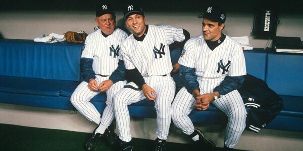 New York Yankees on X: Don Zimmer, Derek Jeter, and Joe Torre in the # Yankees dugout before Game 1 of 1998 #WorldSeries. #TBT   / X