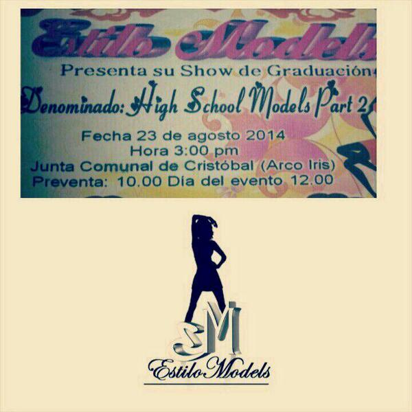 StiloModelsPty's tweet image. No Te Pierdas nuestra 2 y exitosa Graduacion Denominada High School Models Part 2 
adquire tus Boletos Yaa