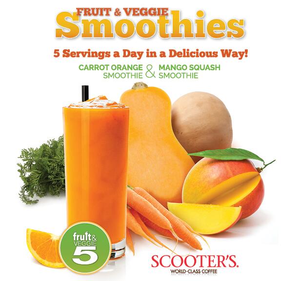 Fruit &amp; veggies have never tasted so good! Our new fruit &amp; veggie smoothies are packed full of natural nutrition.