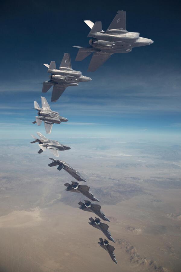 thef35's tweet image. F-35 flight testing reaches new heights! Learn about the recent accomplishments: bit.ly/1mGGE0Z #AvGeeks