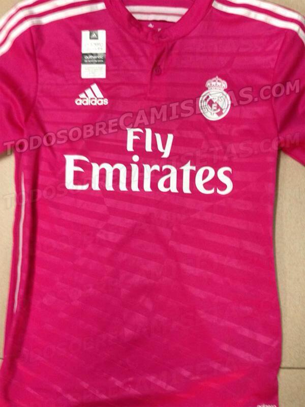 BnJF aRCQAAcAGk Pretty in Pink! Real Madrids dazzling away shirt for 2014/15 [Pictures]