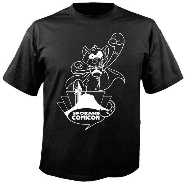 lilaccitycon's tweet image. Here&apos;s our new 2014 Exclusive shirt featuring our mascot Sprocket! @mbrazee84 @conventionscene #spokanecomicon
