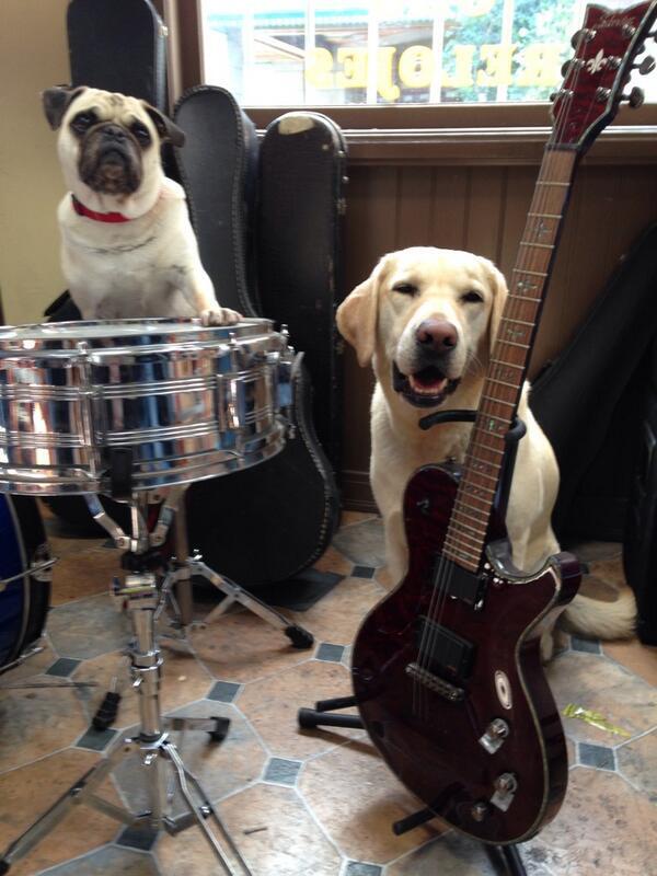 There's nothing like a good jam sesh with your best friend! #GrowingUpFisher @peytonthelab