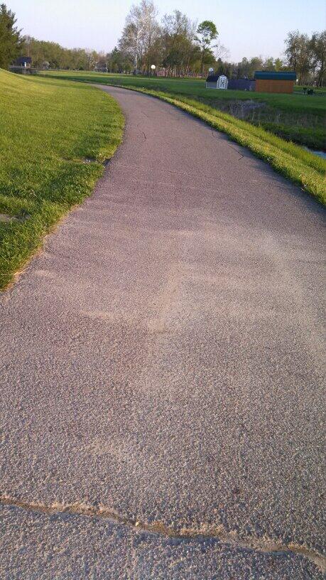 AGrumm's tweet image. Putting in work on the bike trail for @Newark_Football