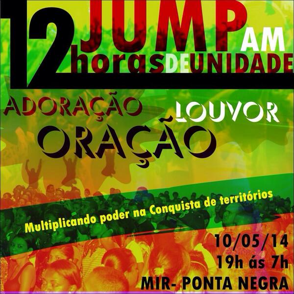 Neste sábado teremos 12 horas de Oração, Poder e Adoração
Traga sua Rede!