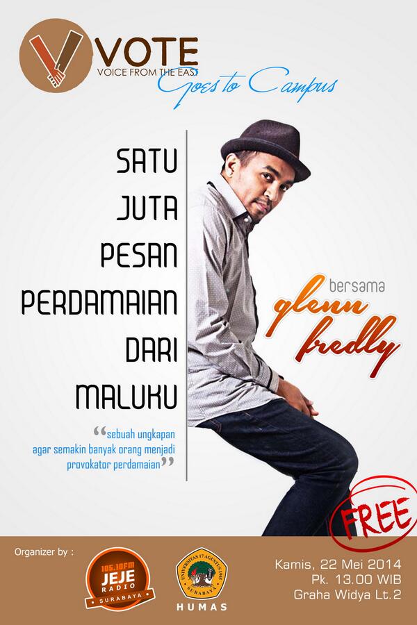 SATU JUTA PESAN PERDAMAIAN DARI MALUKU by Glenn Fredly <a href="/UntagSurabaya/">Universitas 17 Agustus 1945 Surabaya</a> <a href="/jejeradiosby/">Jeje Radio Surabaya</a> 
-FREE-