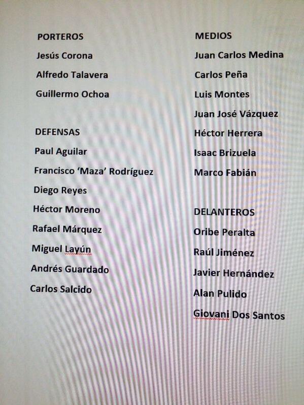 Convocados al mundial BnKAKtVIcAAy-5x