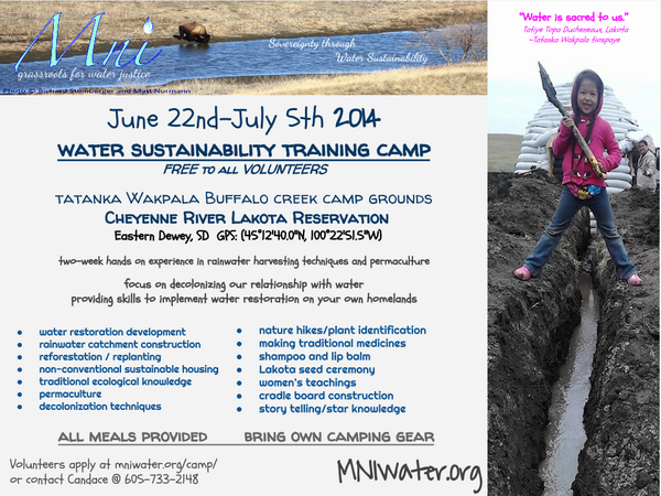 MNIwater's tweet photo. #camp #water #mniwater #mni #honorthewater #healmotherearth #youthearthhealers #youth #training #nonprofit #CRST #h2o http://t.co/mzXD0UWtqS