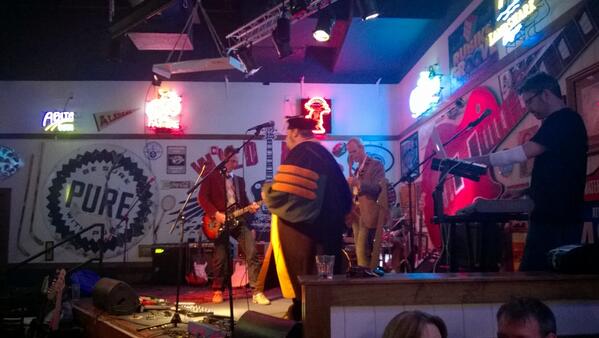kimsk's tweet photo. This group of Comp Sci professors is pretty cool! @lipscombsci #nerdsofrock2014 http://t.co/0jOVACmfhy