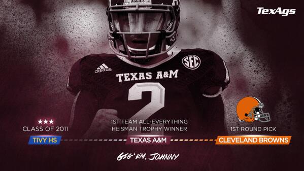 JOHNNY CLEVELAND. We’re about to watch a small town Texas kid revive the entire state of Ohio. Thanks and gig ‘em #2.