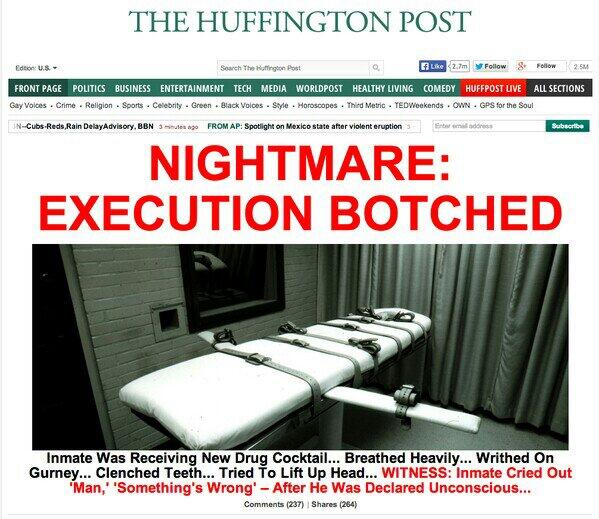 shawnee0714's tweet image. @AP @ncadp @amnesty @WCADP
The ONLY Reason is because of the HUGE International "SPOTLIGHT" on OK'S #BotchedExecution