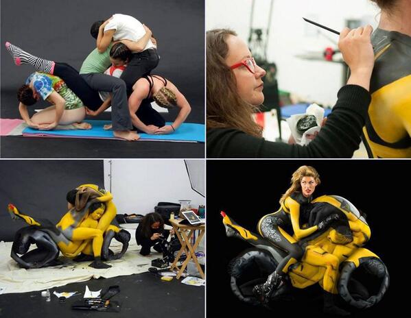 OMGFacts's tweet photo. Amazing body art. http://t.co/Syn9eOLDFU