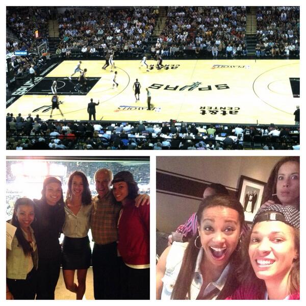 Spurs game with the rookies 😝👌