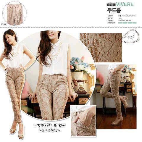 RESTOCK! Choco Lacey Comfy Pants 72rb • bhn premium lace+lining, bhn bs stretch fit to L #LMNew