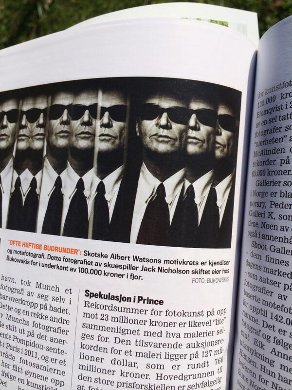 QvaleGalleri's tweet photo. Kapital omtalte Albert Watson i sitt siste nummer. #AlbertWatson #Kapital #QvaleGalleri #utstilling http://t.co/8UMQ1TTeeS