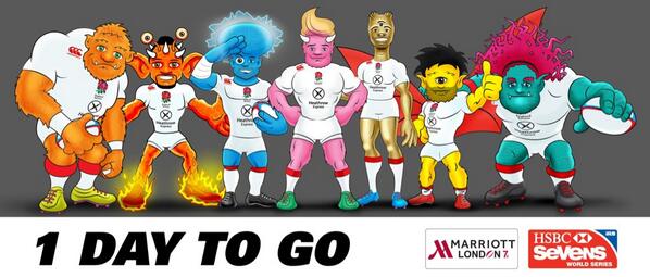 HSBC_Sport's tweet photo. It's just 1 day until #London7s! Get your MONSTERS at the ready. RT if you can't wait! #BRINGYOURGAME @EnglandRugby http://t.co/dTbU2gQfeh