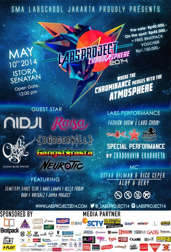 #LabsProject2014 with <a href="/GBluesShelter/">GBluesShelter</a> <a href="/raisa6690/">Raisa Andriana</a> <a href="/nidji/">NIDJI</a> and many more. May 10, 2014 at Istora Senayan, Jakarta