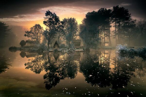 Gabriele_Corno's tweet image. Spring @ Hungary by Adam Dobrovits #mirror #CGE #Village #nature