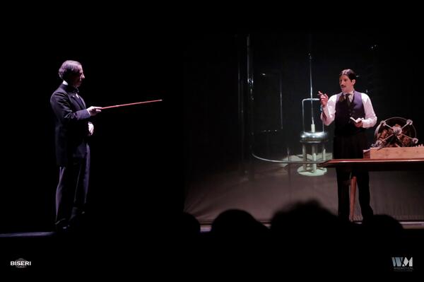 teslaspectacle's tweet image. Thks you for coming in such large numbers to see the show.Tesla and Edison: the war of currents.The Tesla era started