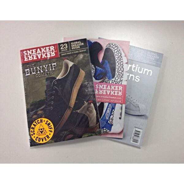 The girls <a href="/NoBoysAllowed/">No Boys Allowed</a> gifted me with these editions of <a href="/snkrfrkrmag/">Sneaker Freaker</a> #Bunyips #HufQuakes #Consortium 👌💯👊