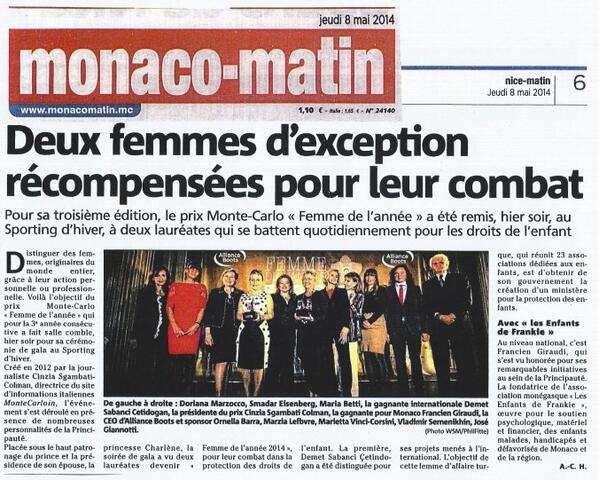 Mediasa Group Başkanı <a href="/demetsabanci/">Demet Sabancı</a>, Monte Carlo Uluslararası Yılın Kadını Ödülü’nün bu yılki sahibi oldu.