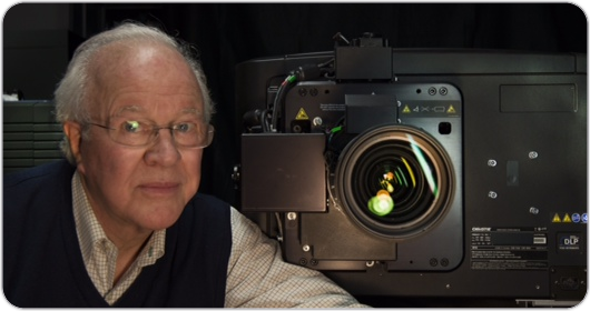 Christie's Mirage 4K projector screens Trumbull's #UFOTOG premiere in 3D 4K #DLP at 120 fps bit.ly/1nvZaWR