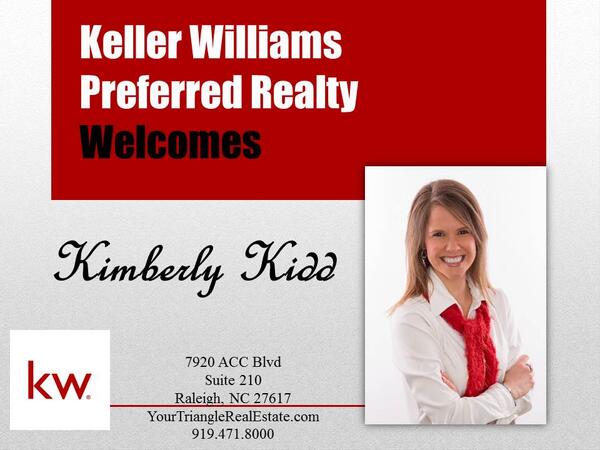 KWTriangle's tweet image. We are pleased to add a new agent to our team. Welcome Kimberly Kidd